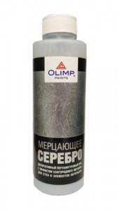 Лак декор. перламутровый OLIMP с эф. металла, "Мерцающее серебро"