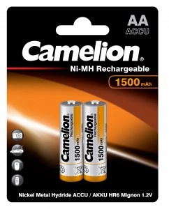Аккумулятор Camelion R6 (1500mAh)  Ni-MH  BL2 (уп.2шт)