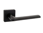 Ручка дверная S-locked A-129 BL/BL (мат.черный), квадр/круг, раздельная д/межкомн.дверей