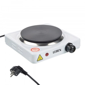 Электроплита 1-конф. "LEBEN" диск.нагреватель 1,0кВт, белая (Китай)