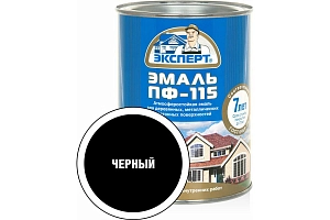 Эмаль ЭКСПЕРТ ПФ 115 п/м универсальная  черная  2,5кг  /уп.6шт/ 