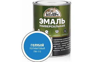Эмаль ЭКСПЕРТ ПФ 115 п/м универсальная  голубая  1,8кг  /уп.6шт/ 