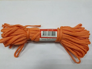 Веревка полипропиленовая  d-4 мм; 20м хозяйственная  бел/цвет.