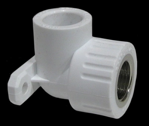 Отвод комб. ППР  1/2 Шх25  с креплением /Rosturplast/ уп.20шт